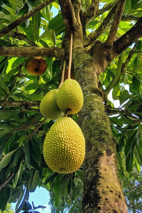 热带水果菠萝蜜果树果园水果农产品摄影图 摄影